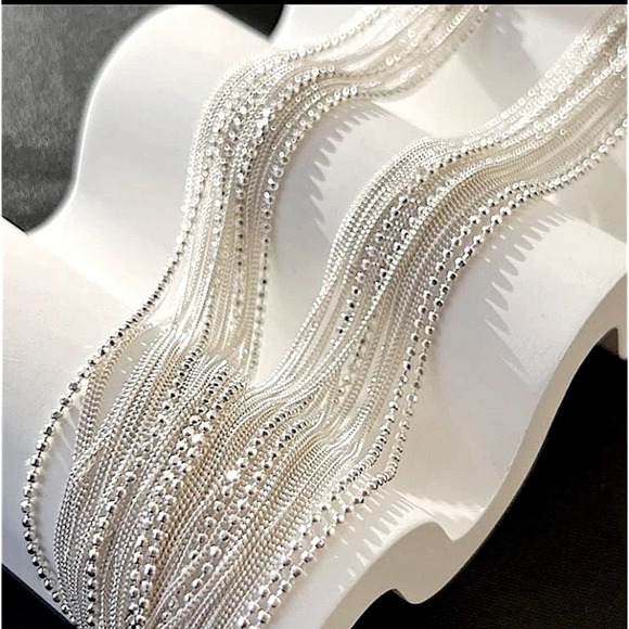 Sterling Silver Multilayer Necklace - Picture 4 of 5